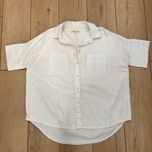 Madewell White Courier Shirt